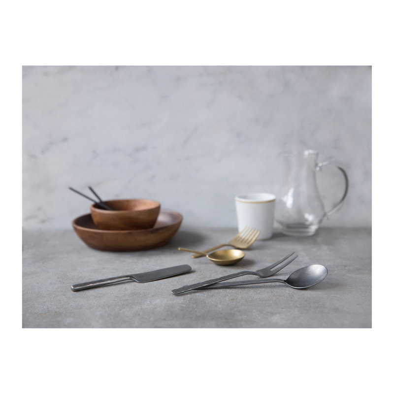 Comas 24 Piece Stainless Steel Cutlery Set , Service for 6, Matt brushed nickel