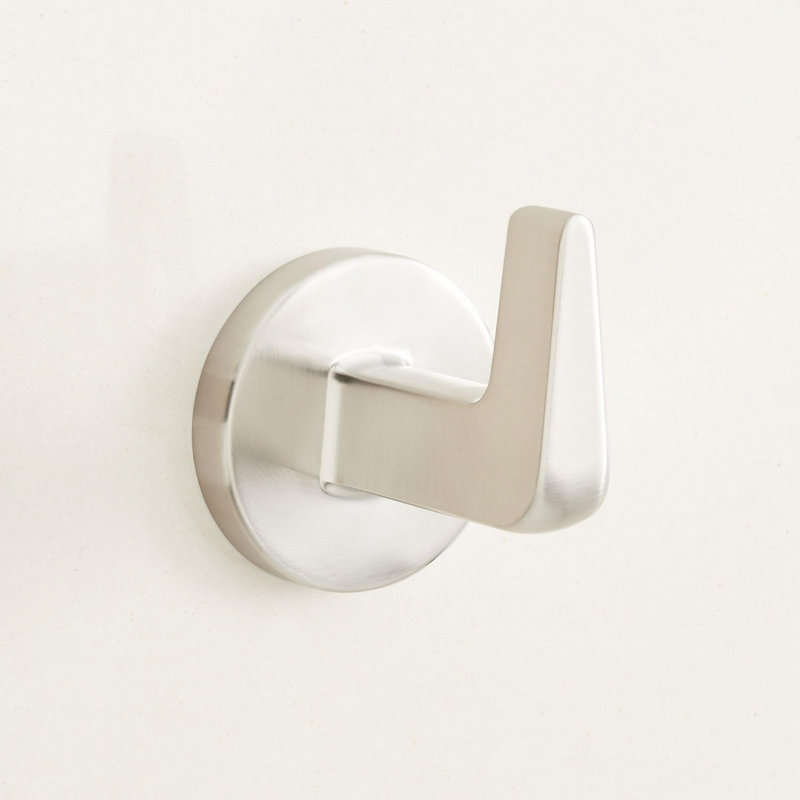 Drea Wall Mounted Robe Hook, Brushed Nickel