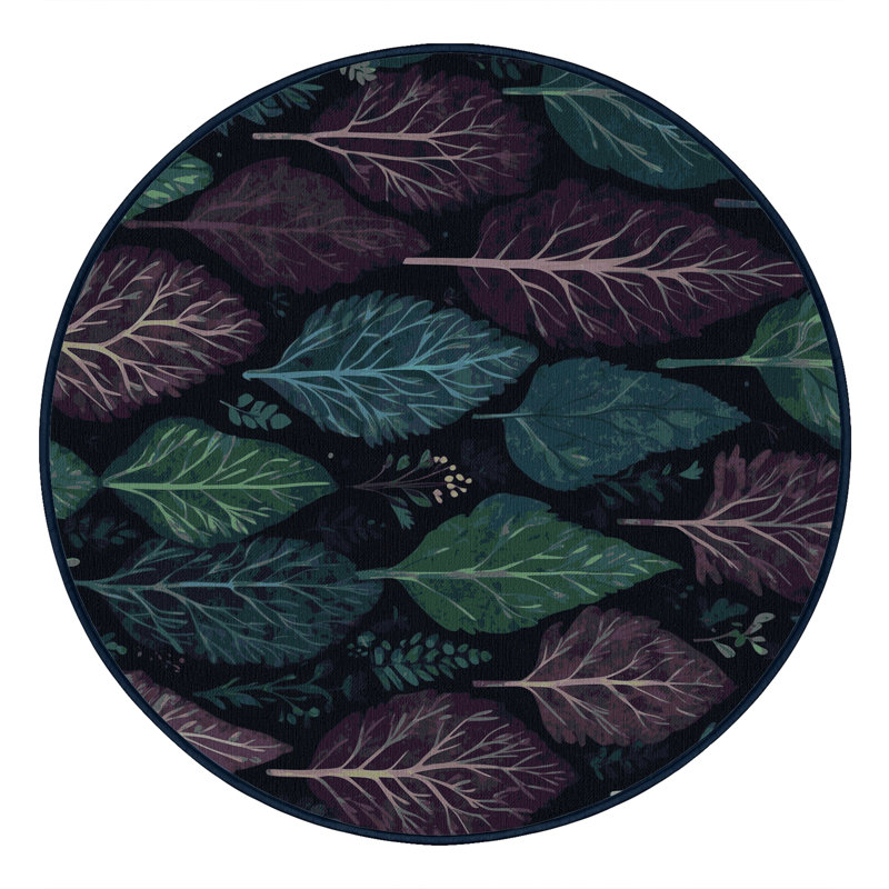 Moonlit Sprigs Rug, Round 5'