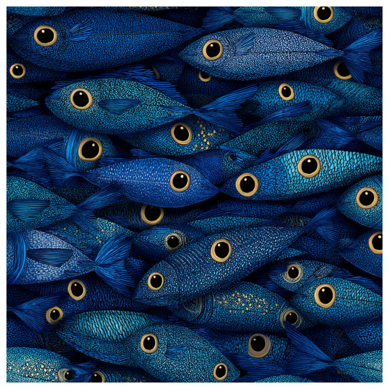 Fish Throw Pillow, Animal Double Sided Pillows, 16 x 16 inches