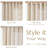 Linen Blend Embroidered Curtains Farmhouse Flower Patterned Curtains for Bedroom-625730198-625730195