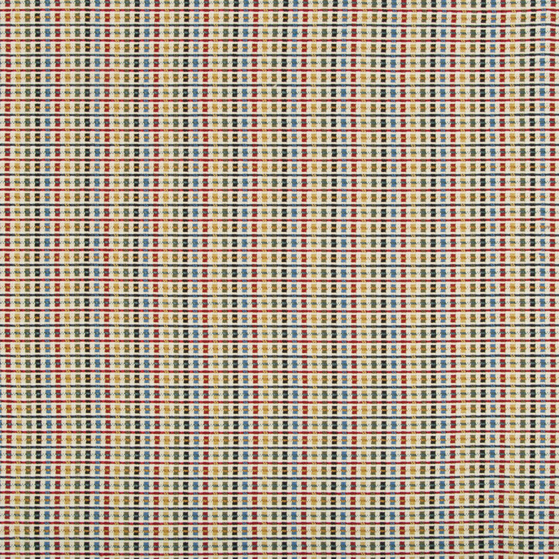 Alsace Weaves Marollen Texture Cotton Blend Fabric, Red/Green/Blue/Yellow