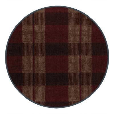 Machine Washable Botanical Brown Area Rug