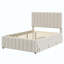 Lit plateforme tapissier avec lit gigogne simple et 3 tiroirs-314168342-314168343
