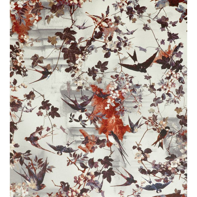 Les Papiers Floral Wallpaper Double Roll, Hiver