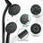 Matte Black Shower System, 26" Stainless Steel Slide Bar, Dual Heads, 7 Spray Patterns, 1.8 Gpm Flow Rate With 2 Flow, Tub Spout