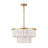 4 - Light Iron Dimmable Tiered Chandelier