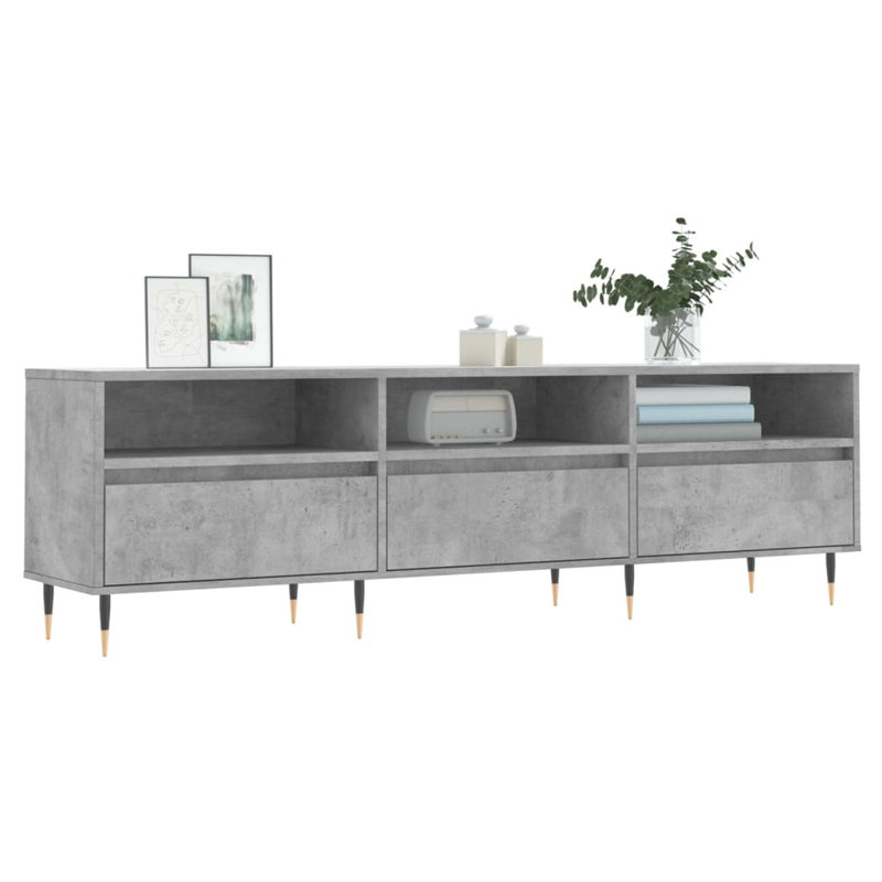 Barwin TV Stand for TVs up to 65", Concrete Grey