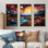 «Yellow Enchanted Meadows Fantasy II», art mural abstrait