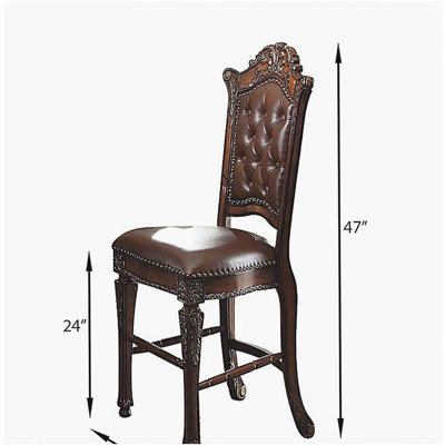Chaise d'appoint capitonnée cerise