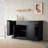 Multi-Functional Storage Sideboard, Extendable Dining Table, Adjustable Shelves, 3-Tier Pull-Out Rack, Kitchen Island-64047379