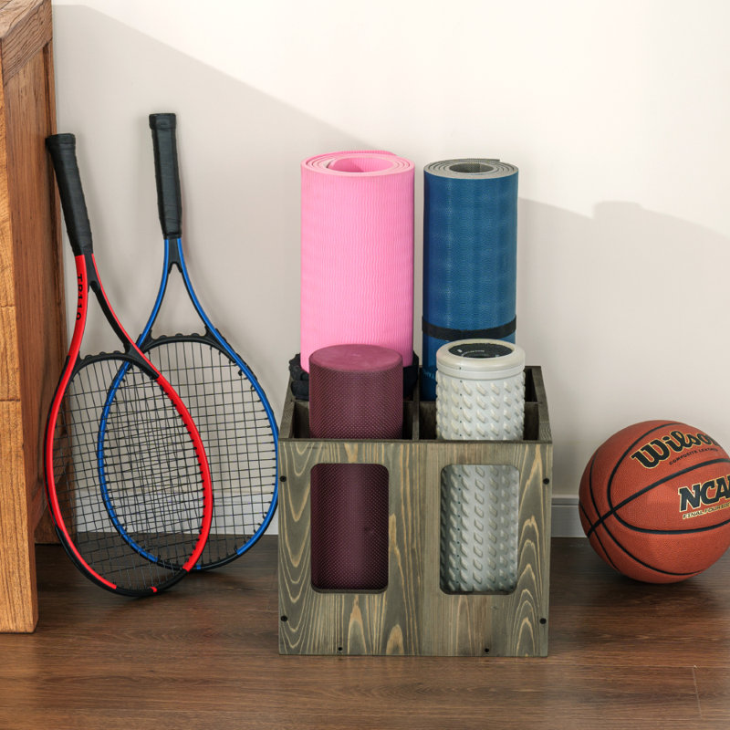 Solid Wood Freestanding Multi-Use Sports Rack