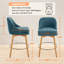 Upholstered Swivel Stool (Set of 2)-744273579