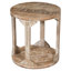 Table de bout à piédestal en bois massif de 22 po de hauteur Choong-1705499094