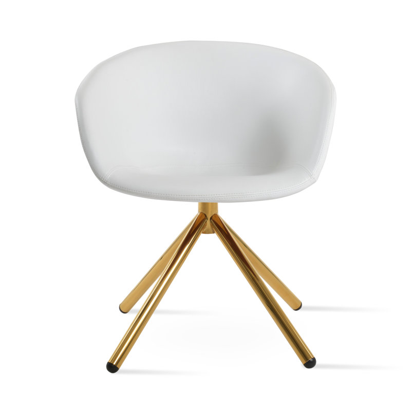 Fauteuil Tribeca, Similicuir os, Or
