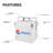 Pepsi 14-Qt Small Portable Picnic Cooler by Permasteel, White