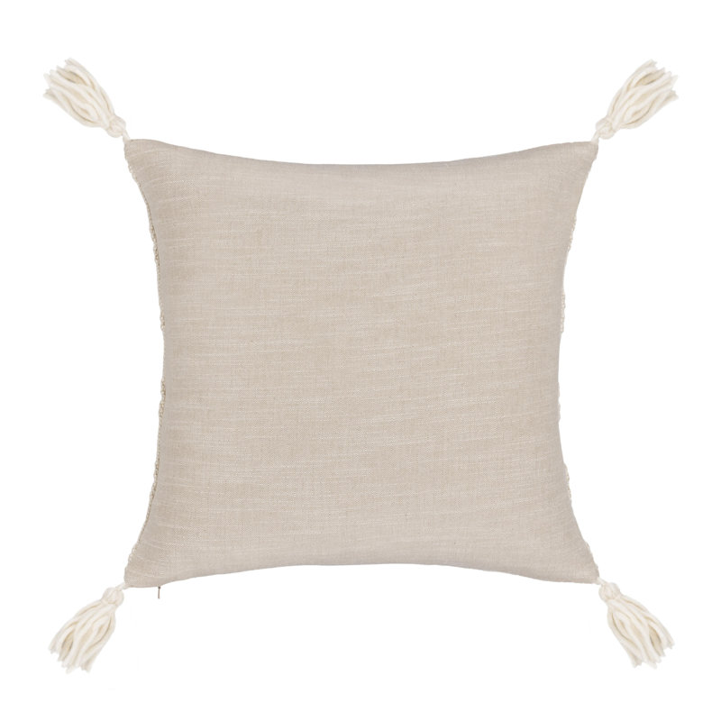 York Wool Pillow Cover & Insert, Square 22"