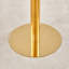 Ensemble de table et de chaises Table de salle à manger ronde élégante de 31,5 pouces à motif de marbre blanc - texture annulaire moulée par aspiration. Combinée avec 4 chaises en polyuréthane de haute qualité avec des pieds arqués en métal doré-514335148