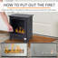Belfry Heating 40cm W Black Bio-Ethanol Stove