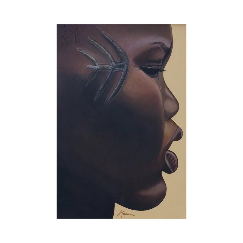 Tribla Mark, 2007 by Kaaria Mucherera - Wrapped Canvas Painting, 20.32 cm H x 30.48 cm W