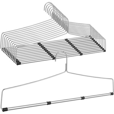 Cintre en métal pour linge de maison, cintres robustes pour couvertures et nappes avec revêtement antidérapant et manchon en caoutchouc pour articles lourds