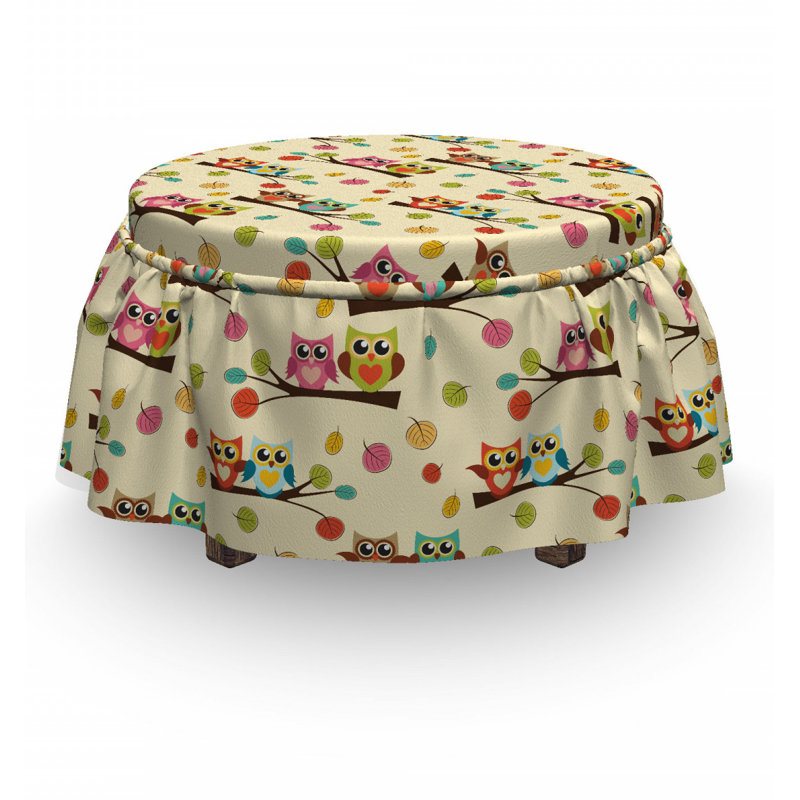 Box Cushion Ottoman Slipcover