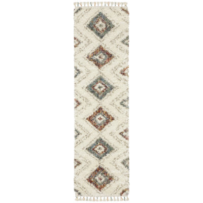 Tapis ivoire / brun clair / brun