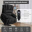 37cm Wide Chenille Standard Recliner-1123645709