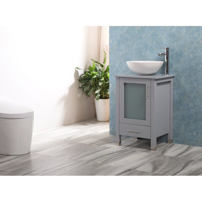 Ensemble de meuble-lavabo simple l 20 po Brannum, Gris