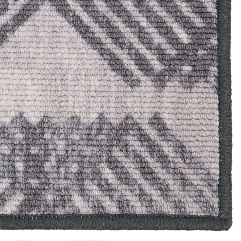Tapis gris area Fabiola, Rectangle 5 pi x 7 pi