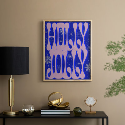 Sparkly Christmas I Framed Print - Solid Wood