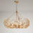 12-Light Dimmable Flower Crystal Chandelier