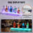 Wrought Studio Wall Mounted LED Lighted Liquor Bottle Display Home Bar Shelf 1-Step-106537060