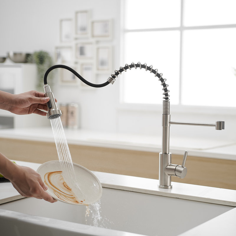 Pull Down Kitchen Faucet, Brushed Nickel
