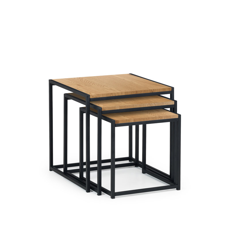 Chew Stoke Frame Nesting Tables, Euro Oak