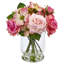 Arrangements floraux mixtes dans un vase