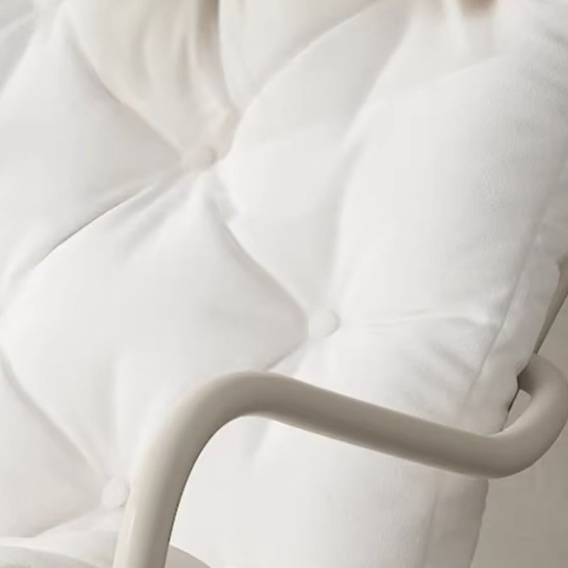 Chaise berçante Nordic Casual Elegant, Blanc cassé, Blanc