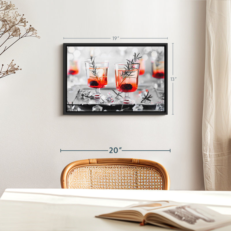 Impression sur toile Blackberry Whiskey, H 13 po x l 19 po