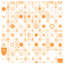 Housses de couette à formes géométriques orange-130505168