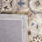 Hand Tufted Wool/Cotton Damask Rug in Gray/Beige-454958781