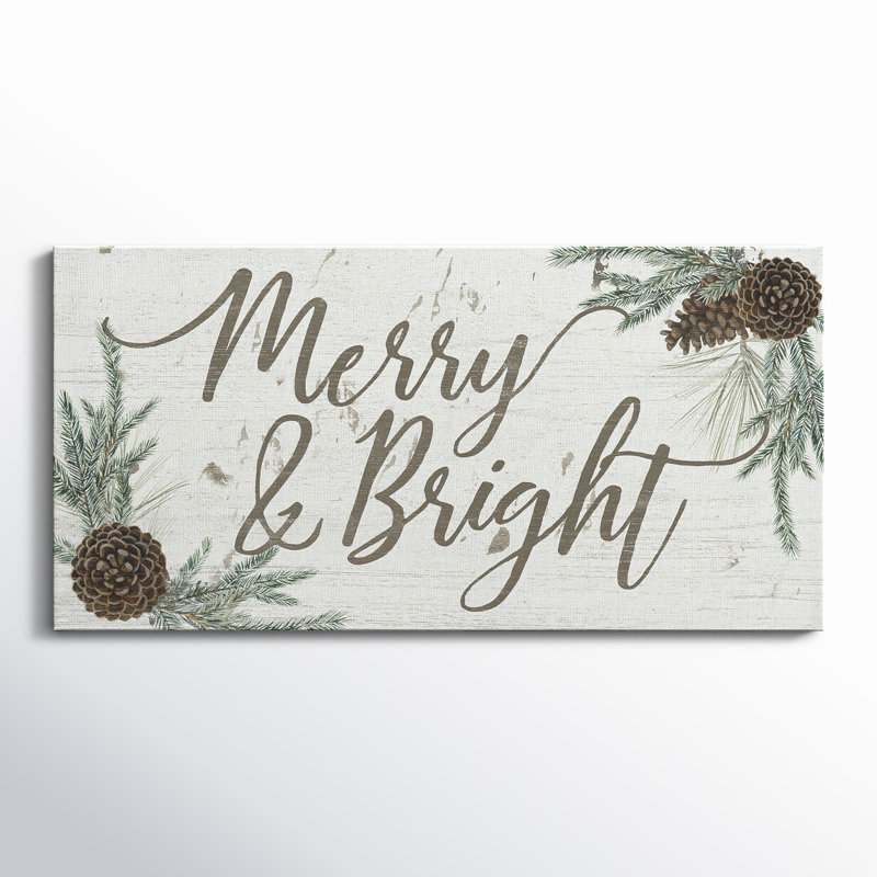 Wreath Sentiments I - Toile tendue avec châssis de qualité supérieure - prête à être accrochée, H 20 po x l 40 po x P 1,5 po