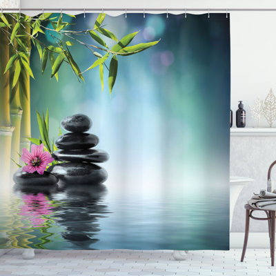 Shower Curtain with Hooks Included