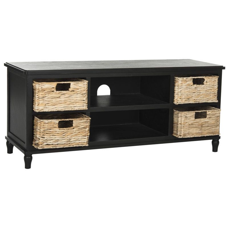 Santa Cruz TV Stand for TVs up to 50", Distressed Black