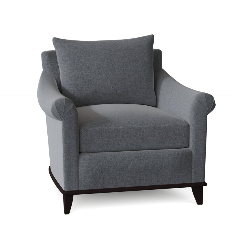 Drake Armchair, Tortoise Shell Flax, Vintage Ebony