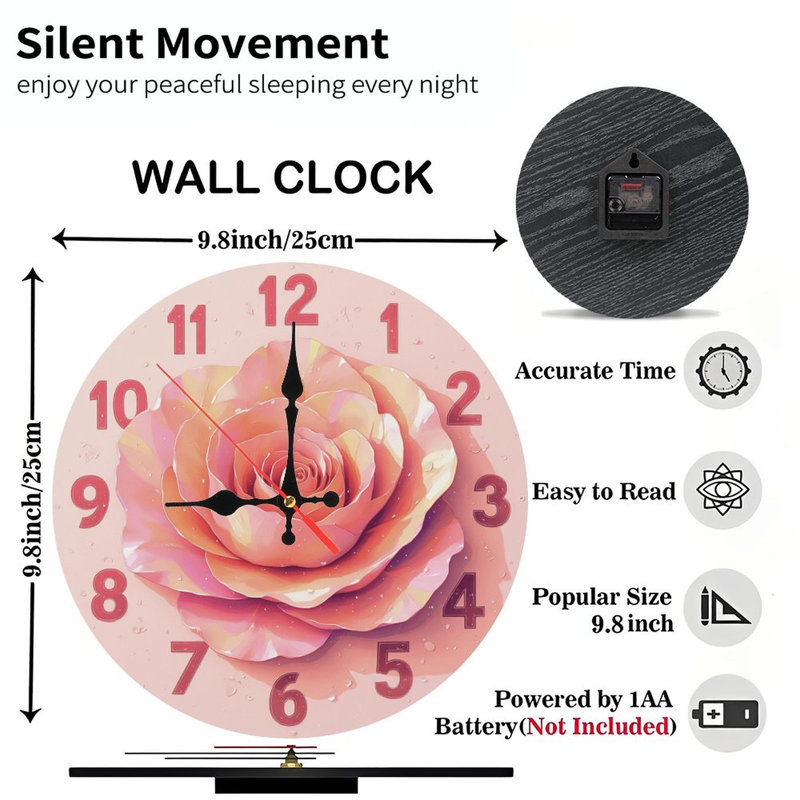 Rose Clock Face