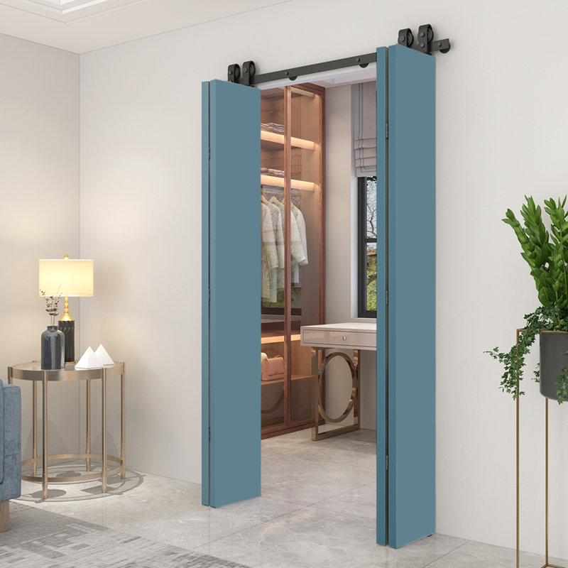 Porte de grange 80 po, 48 po x 80 po, Bleu dignité