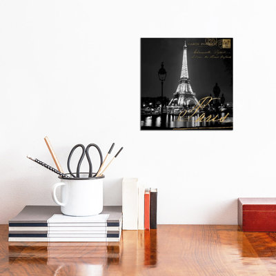 Paris At Night by Kate Carrigan - Gallery-Wrapped Canvas Giclée on Canvas