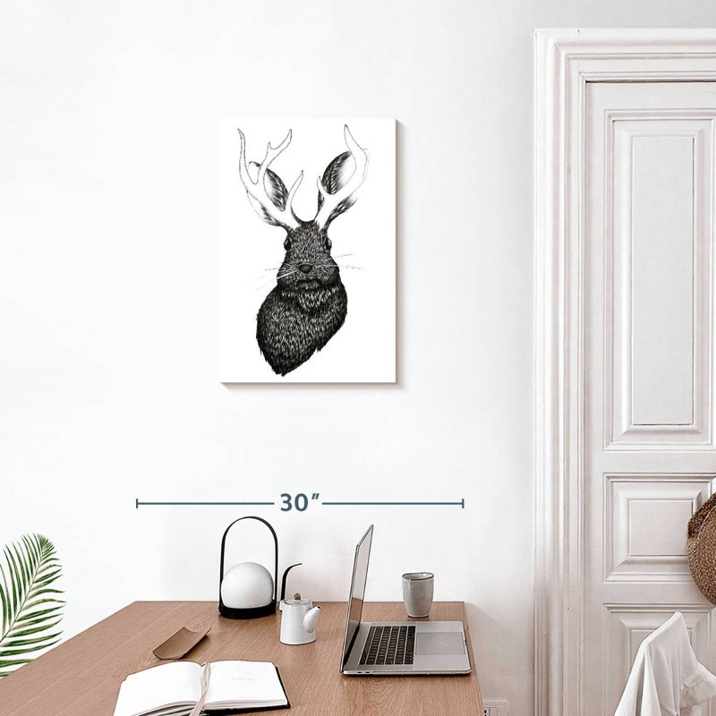 Kelan Adorable Jackalope, 24" H x 16" W