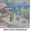 Loggerhead Sea Turtle Glass Cutting Board Large