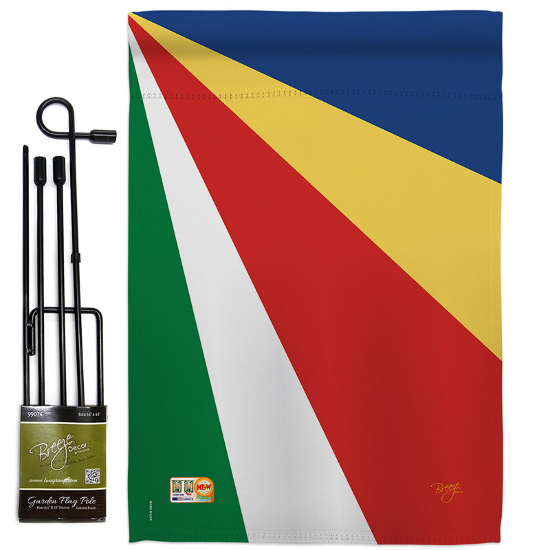 Double Sided 18.5'' H x 13'' W Polyester Flag Set